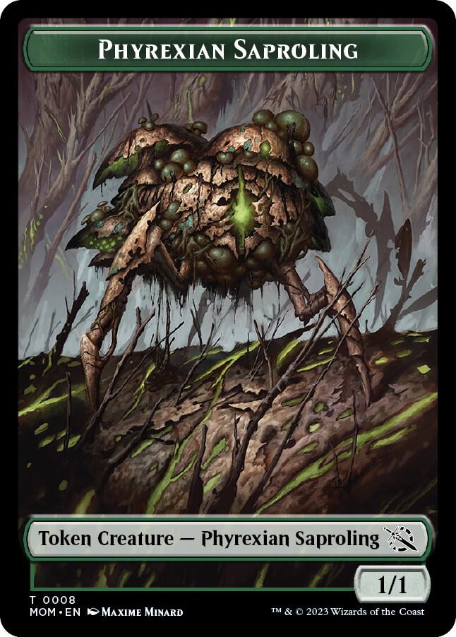 Phyrexian Saproling Token 8 card from March of the Machine