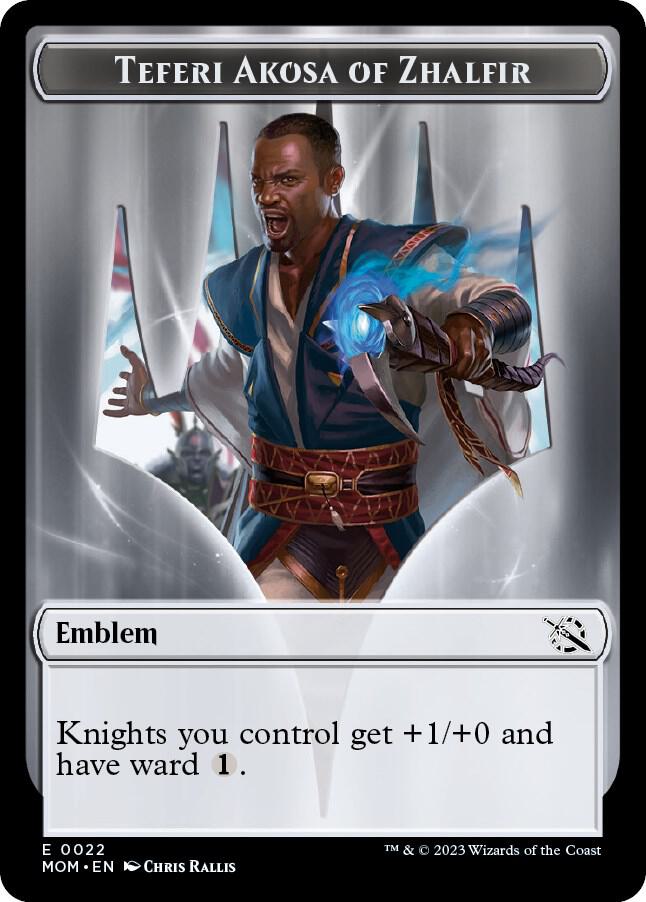 Emblem - Teferi Akosa of Zhalfir 22 card from March of the Machine