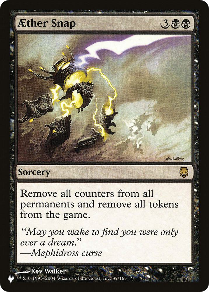 Aether Snap 37/165 card from The List Reprints