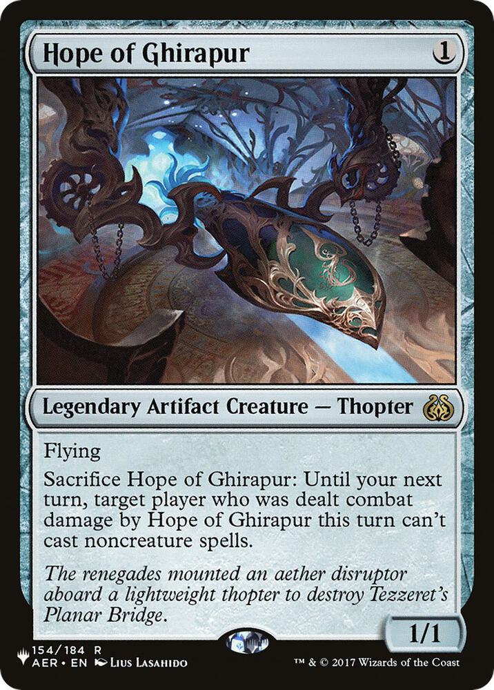 Hope of Ghirapur 154/184 card from The List Reprints