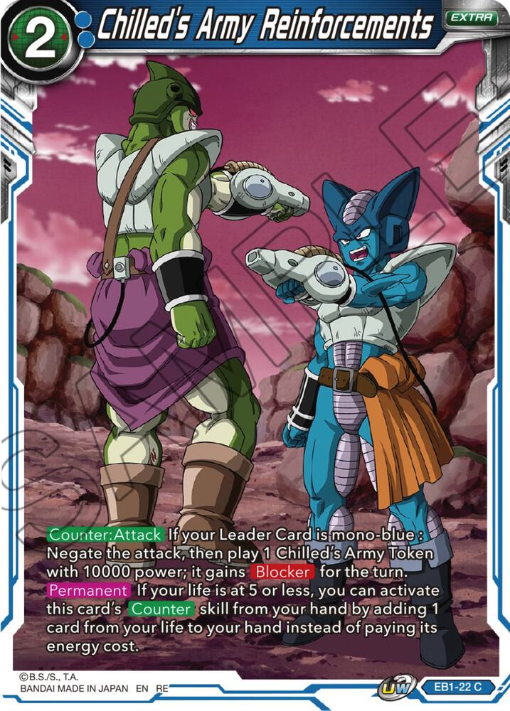 Chilled's Army Reinforcements (Reprint) EB1-22 card from Expansion Deck Box Set 22: Ultimate Deck 2023