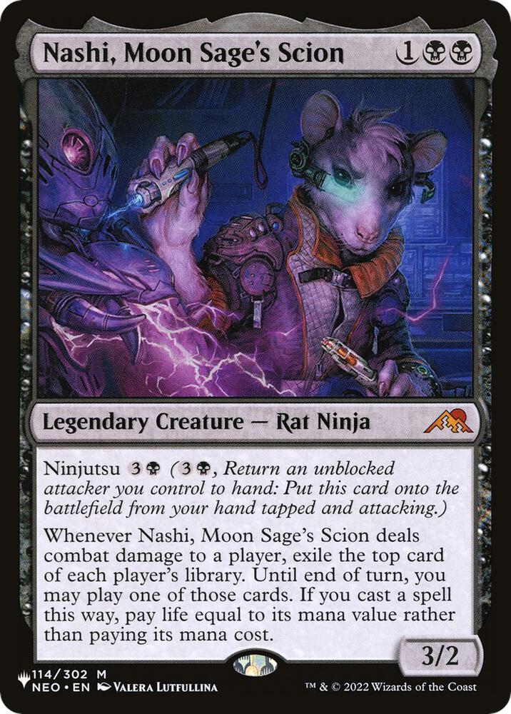 Nashi, Moon Sage's Scion 114/302 card from The List Reprints