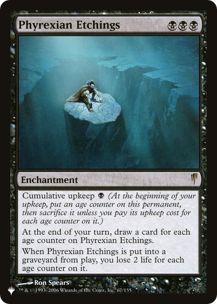 Phyrexian Etchings 67/155 card from The List Reprints