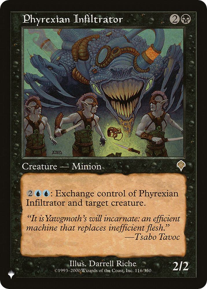 Phyrexian Infiltrator 116/350 card from The List Reprints