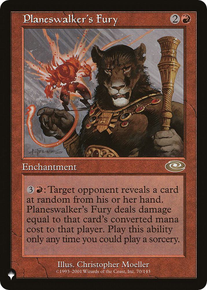 Planeswalker's Fury 70/143 card from The List Reprints