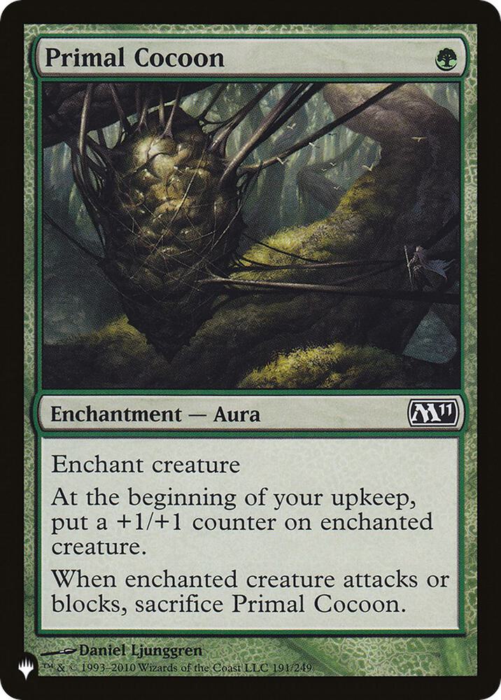 Primal Cocoon 191/249 card from The List Reprints