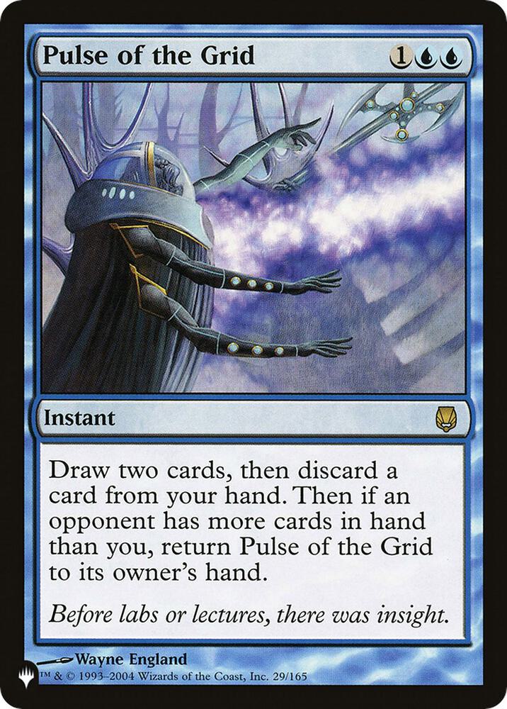 Pulse of the Grid 29/165 card from The List Reprints