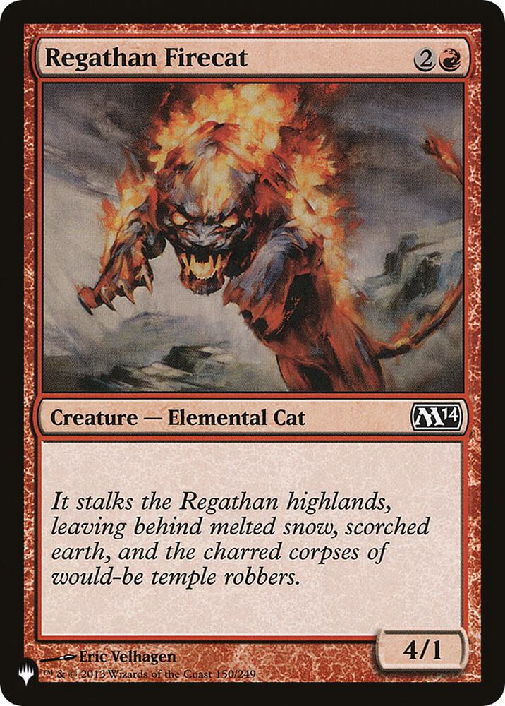 Regathan Firecat 150/249 card from The List Reprints