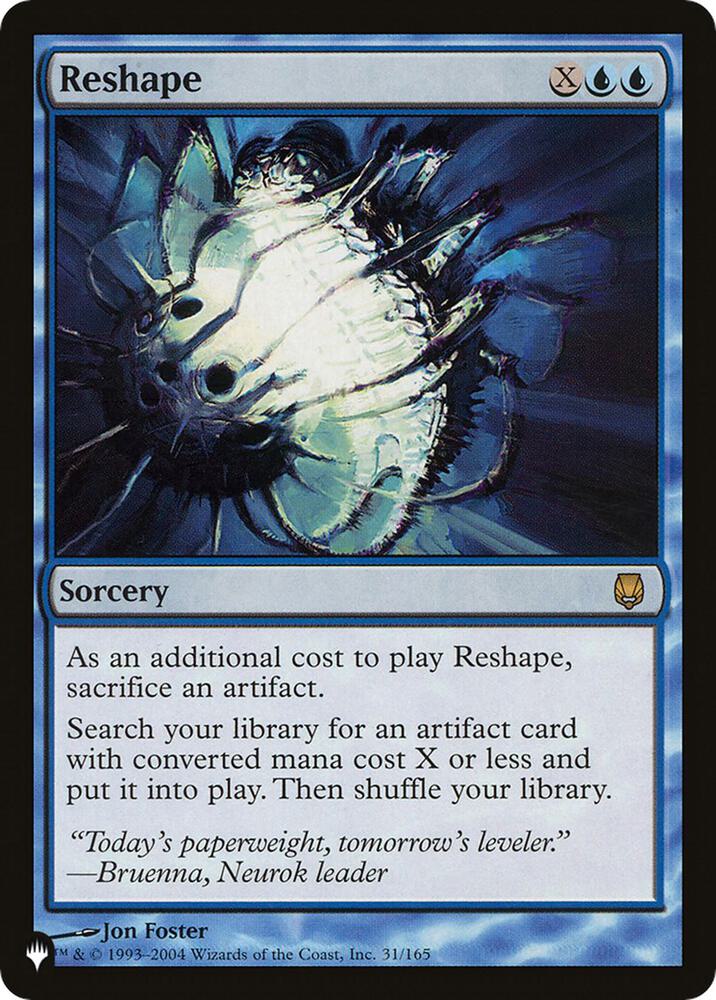 Reshape (DST) 31/165 card from The List Reprints