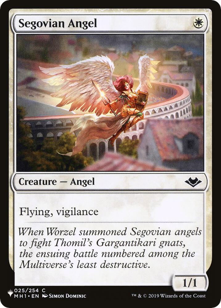 Segovian Angel 25 card from The List Reprints