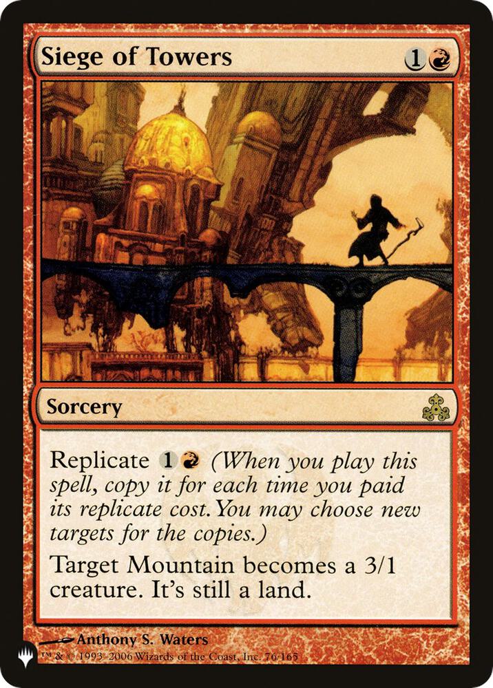 Siege of Towers 76/165 card from The List Reprints