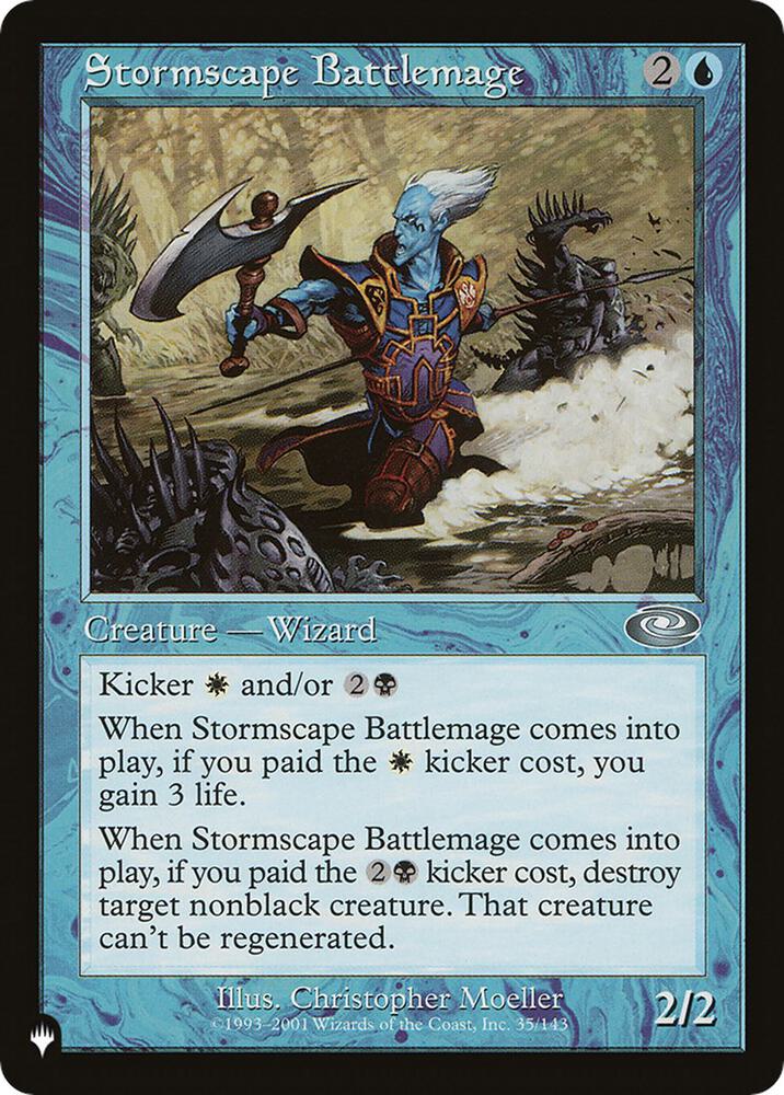 Stormscape Battlemage 35/143 card from The List Reprints