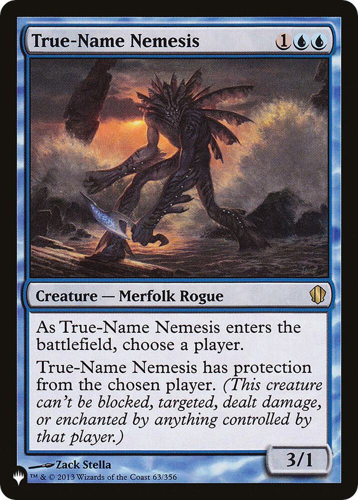 True-Name Nemesis 63/356 card from The List Reprints
