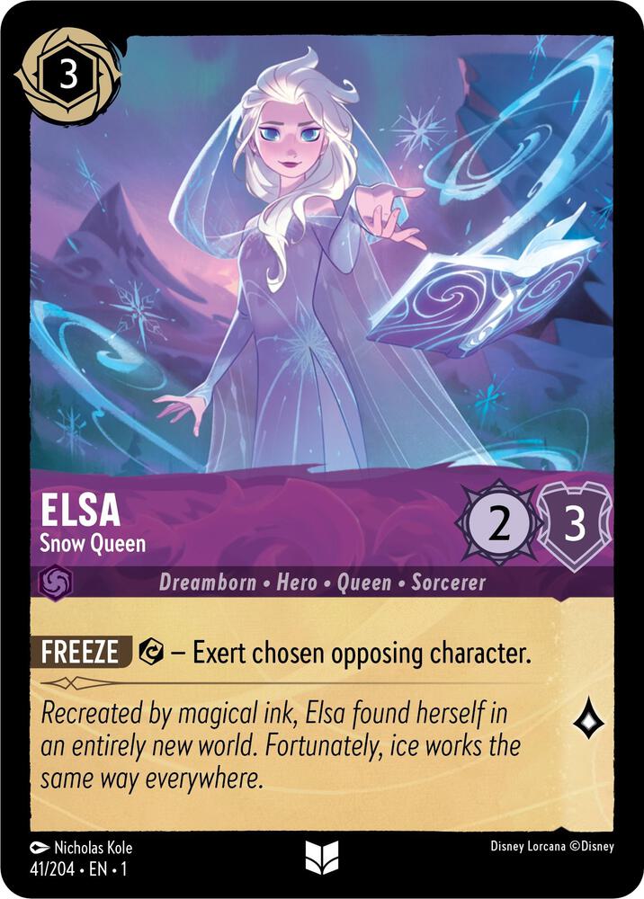 Elsa - Snow Queen 41/204 card from The First Chapter