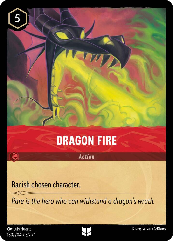 Dragon Fire 130/204 card from The First Chapter