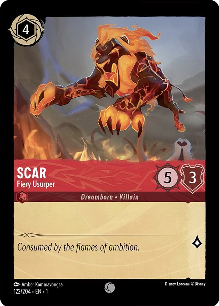 Scar - Fiery Usurper 122/204 card from The First Chapter