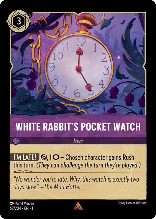 White Rabbit's Pocket Watch 68/204 card from The First Chapter