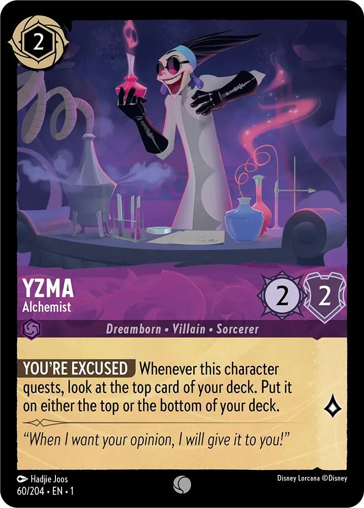 Yzma - Alchemist 60/204 card from The First Chapter