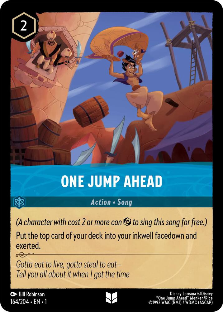 One Jump Ahead 164/204 card from The First Chapter