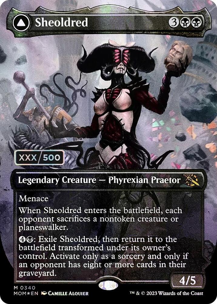 Sheoldred (Serial Numbered) 340 card from March of the Machine