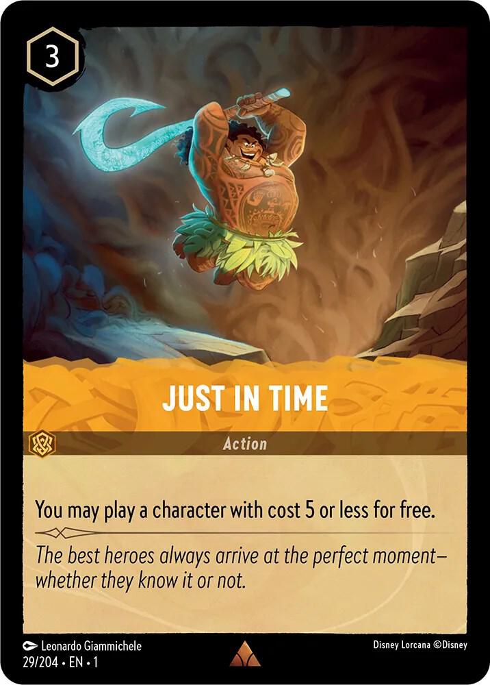 Just in Time 29/204 card from The First Chapter