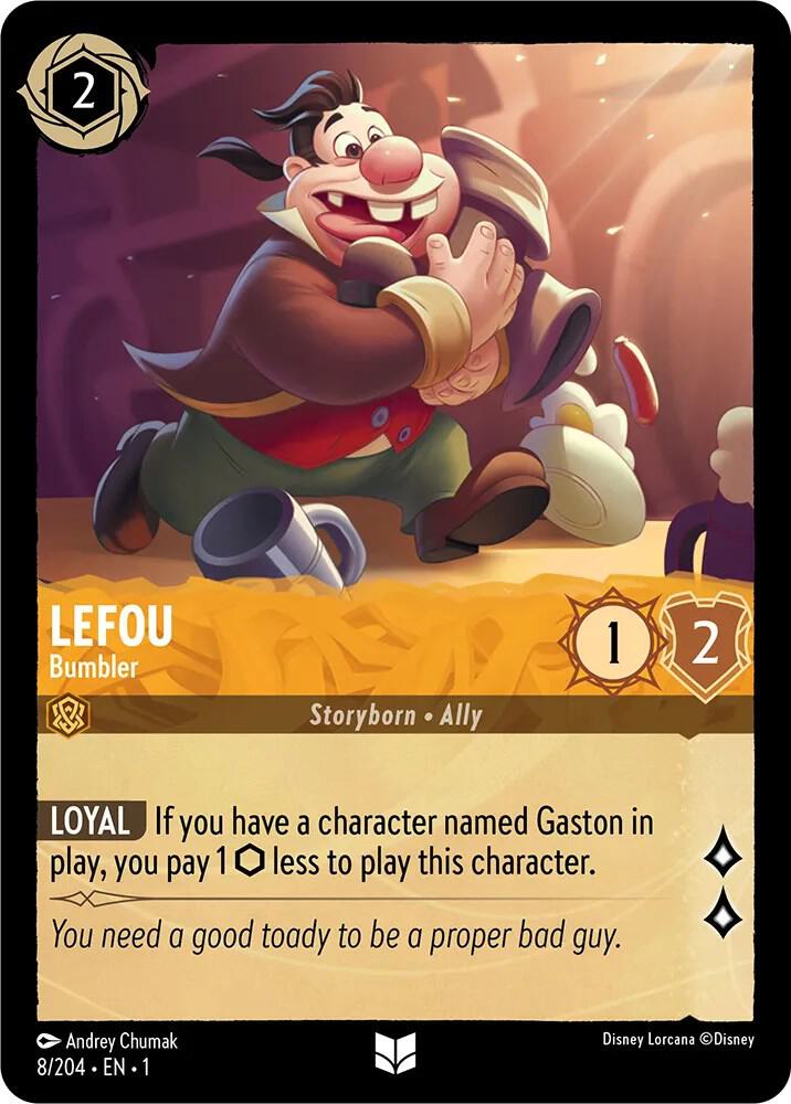 Lefou - Bumbler 8/204 card from The First Chapter