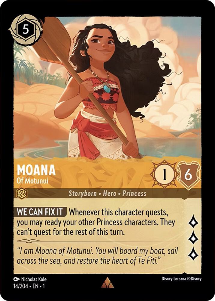 Moana - Of Motunui 14/204 card from The First Chapter
