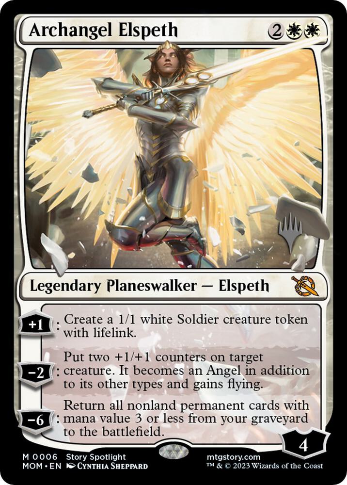 Archangel Elspeth 6 card from Promo Pack: March of the Machine