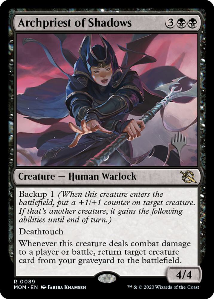 Archpriest of Shadows 89 card from Promo Pack: March of the Machine