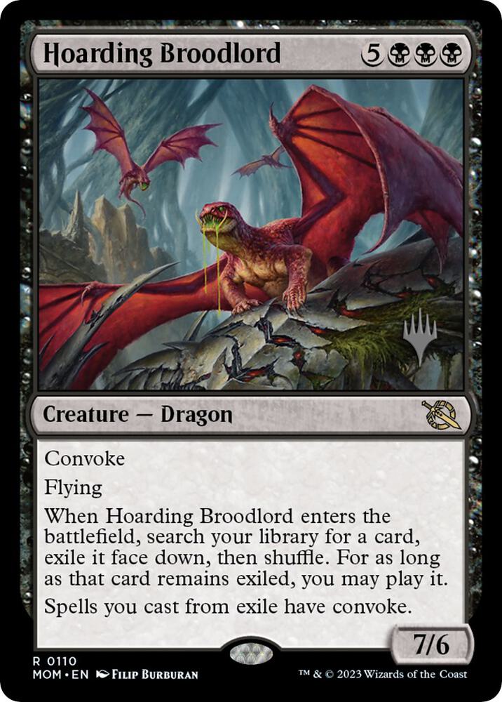 Hoarding Broodlord 110 card from Promo Pack: March of the Machine