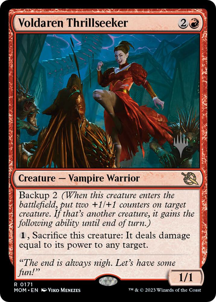 Voldaren Thrillseeker 171 card from Promo Pack: March of the Machine