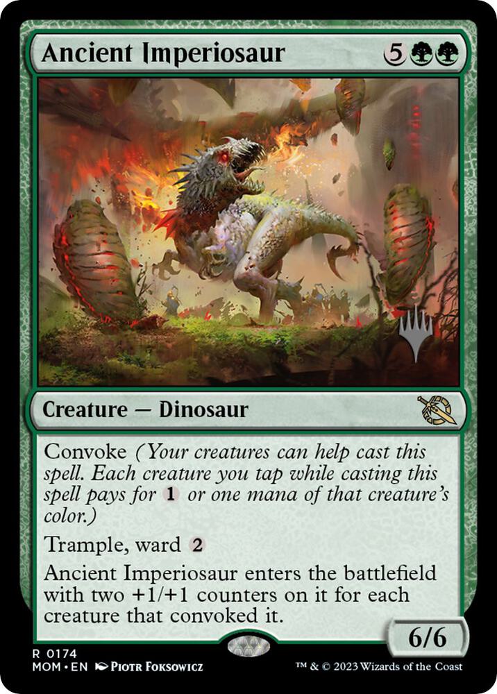 Ancient Imperiosaur 174 card from Promo Pack: March of the Machine