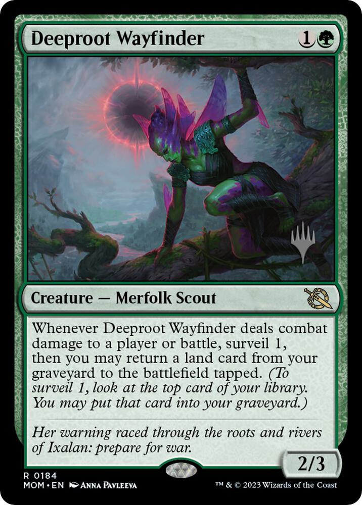 Deeproot Wayfinder 184 card from Promo Pack: March of the Machine