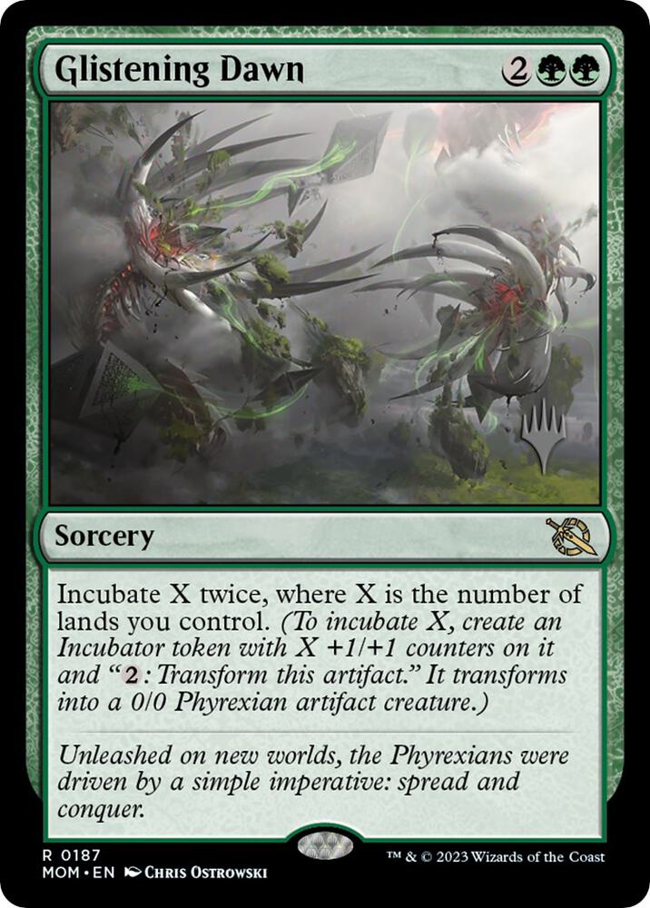 Glistening Dawn 187 card from Promo Pack: March of the Machine