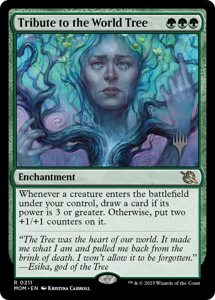 Tribute to the World Tree 211 card from Promo Pack: March of the Machine