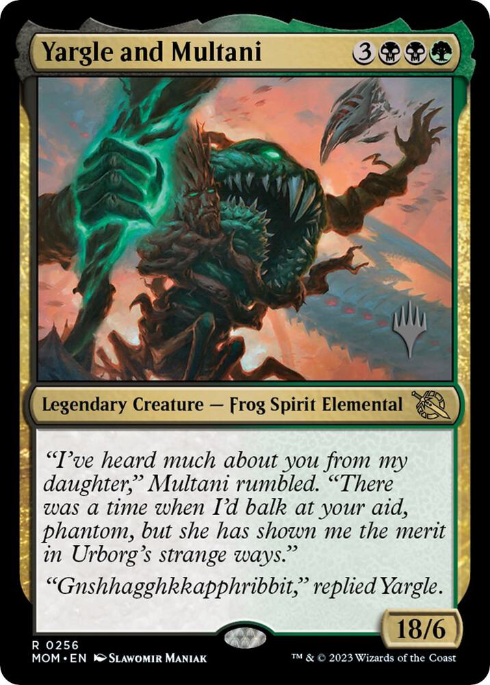 Yargle and Multani 256 card from Promo Pack: March of the Machine