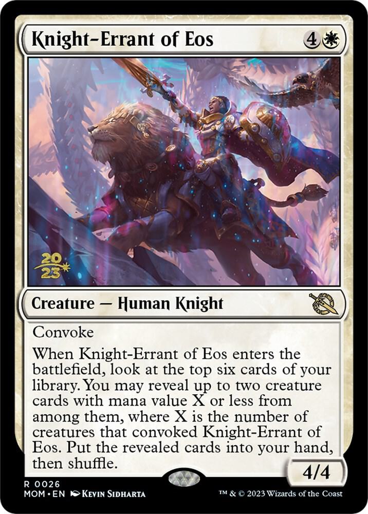 Knight-Errant of Eos 26 card from Prerelease Cards