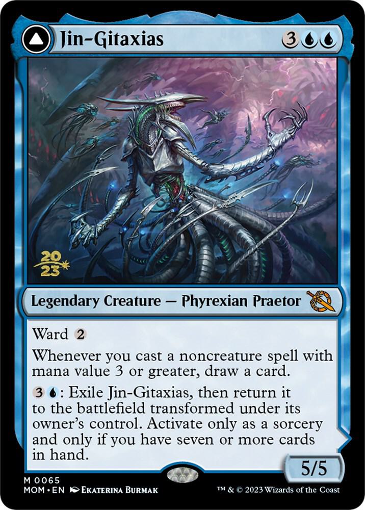 Jin-Gitaxias 65 card from Prerelease Cards
