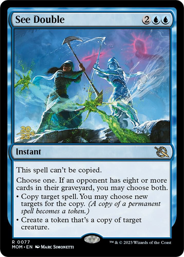 See Double 77 card from Prerelease Cards