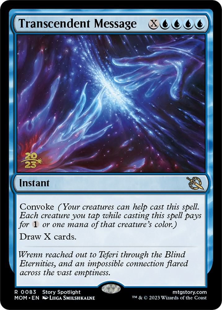 Transcendent Message 83 card from Prerelease Cards