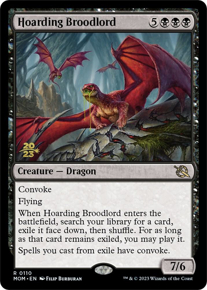 Hoarding Broodlord 110 card from Prerelease Cards