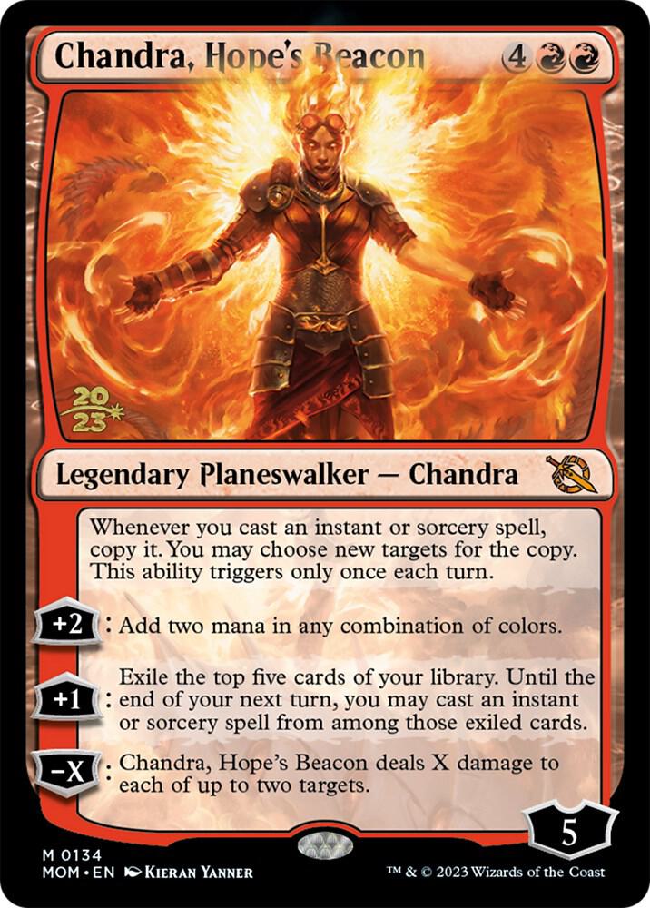 Chandra, Hope's Beacon 134 card from Prerelease Cards