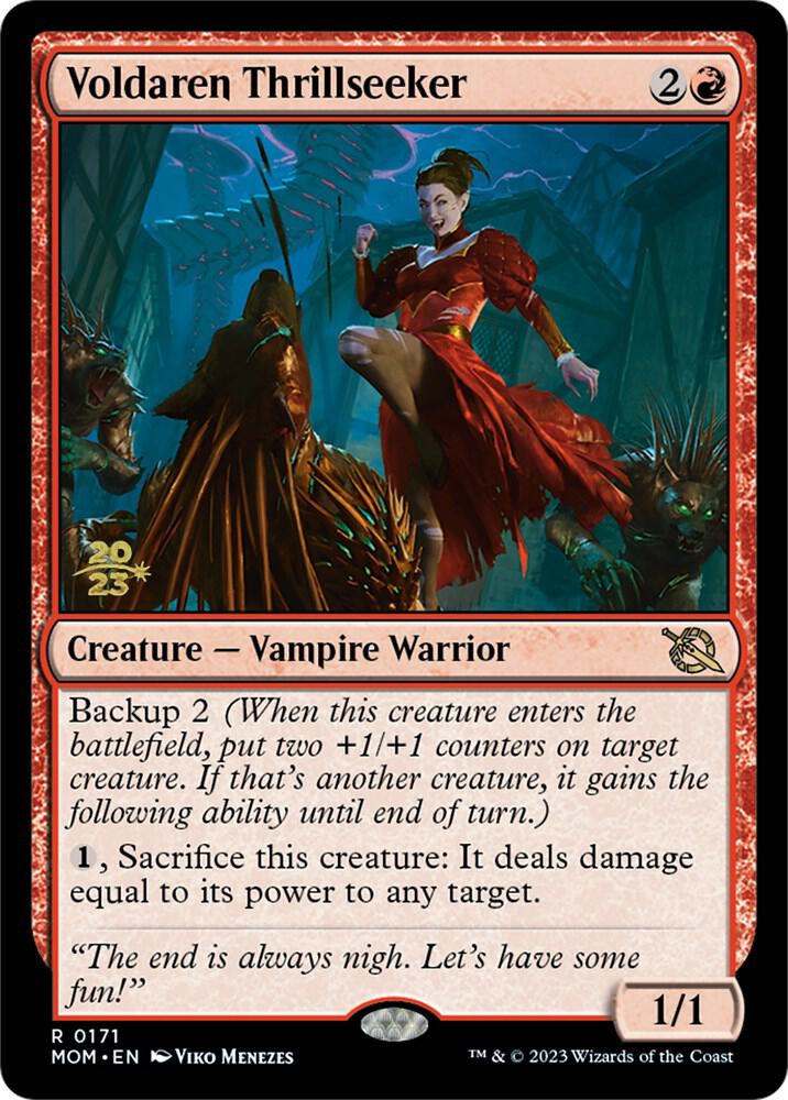 Voldaren Thrillseeker 171 card from Prerelease Cards
