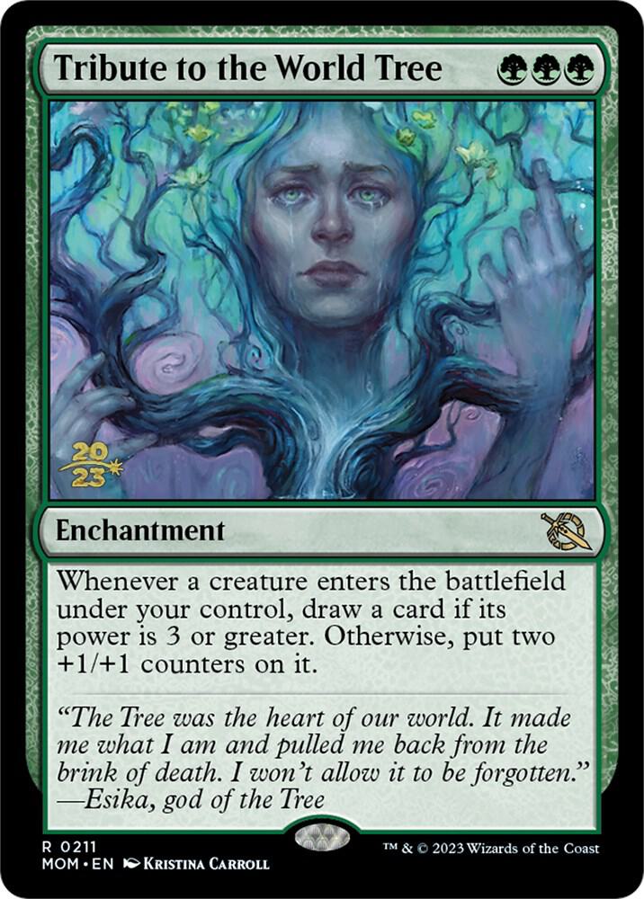 Tribute to the World Tree 211 card from Prerelease Cards