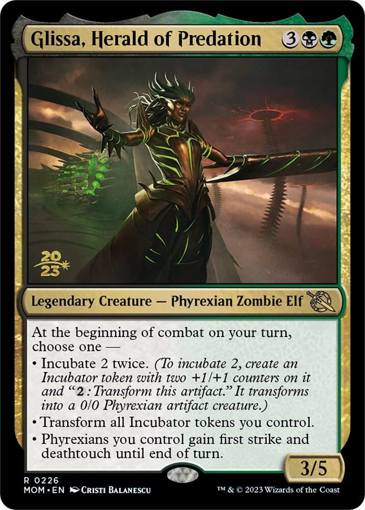 Glissa, Herald of Predation 226 card from Prerelease Cards