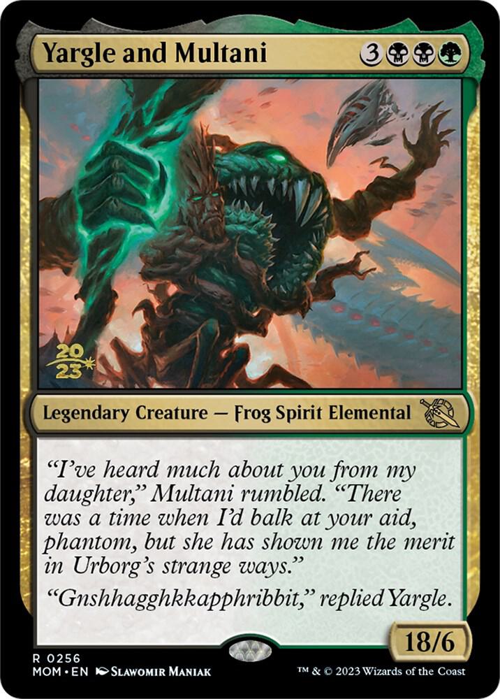 Yargle and Multani 256 card from Prerelease Cards