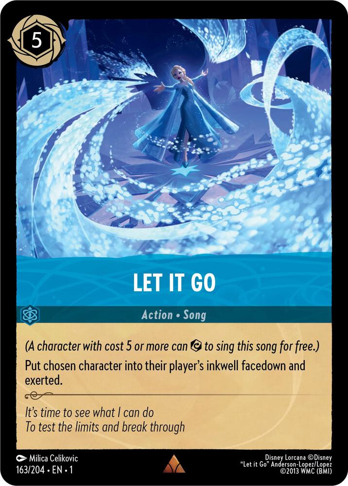 Let It Go 163/204 card from The First Chapter