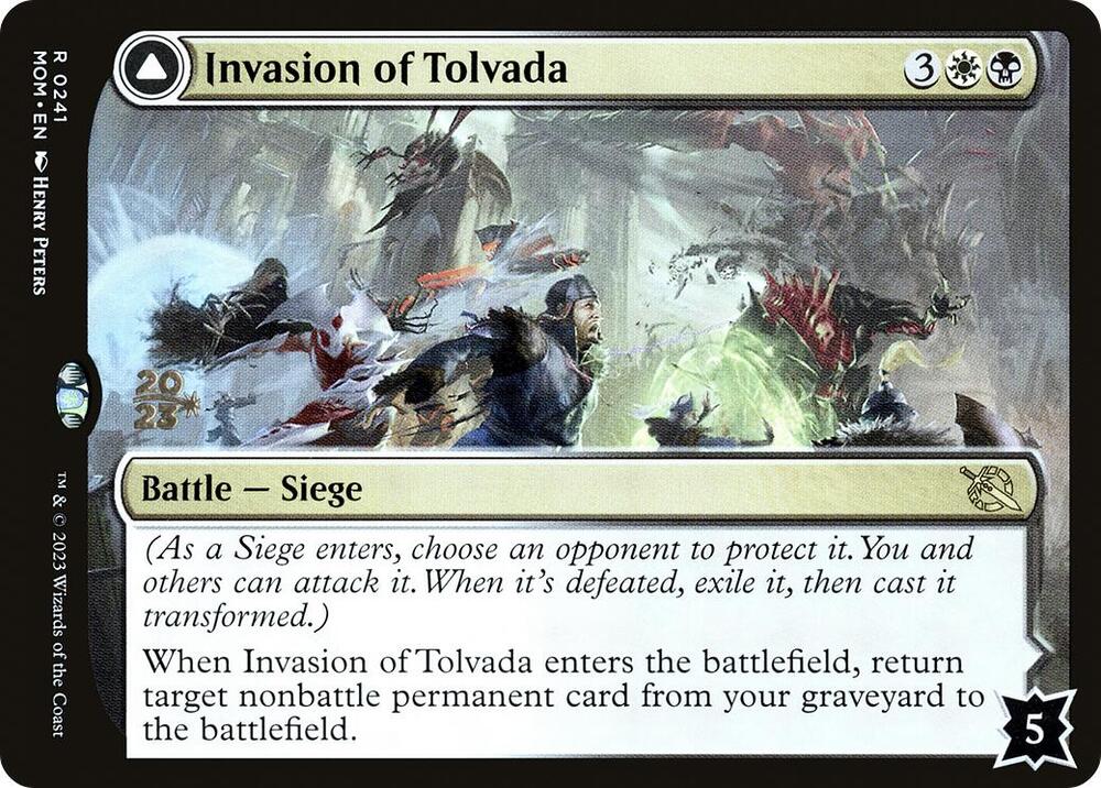 Invasion of Tolvada 241 card from Prerelease Cards