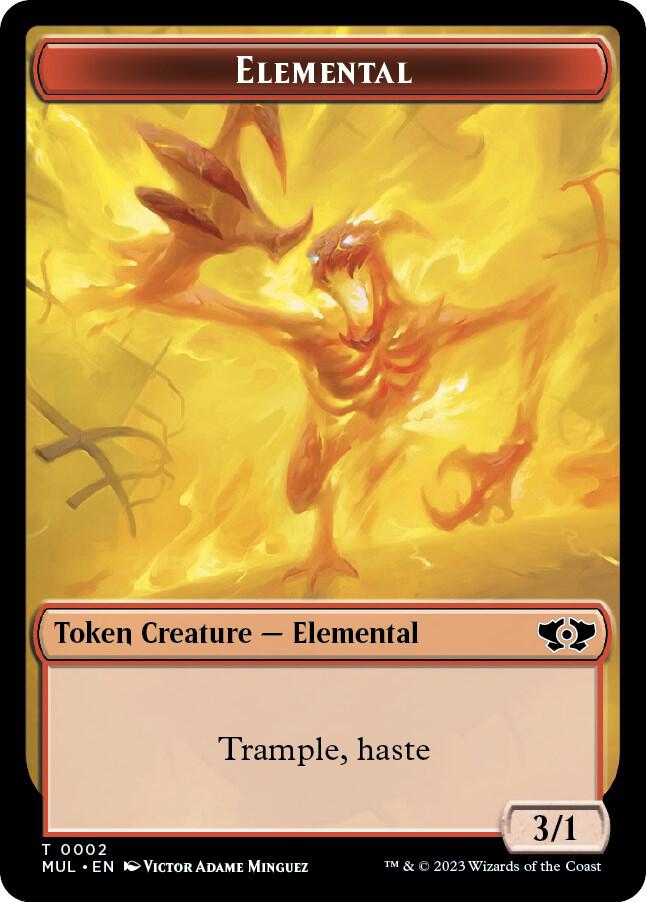 Elemental (0002) // Phyrexian Hydra Double-Sided Token 2 // 11 card from March of the Machine