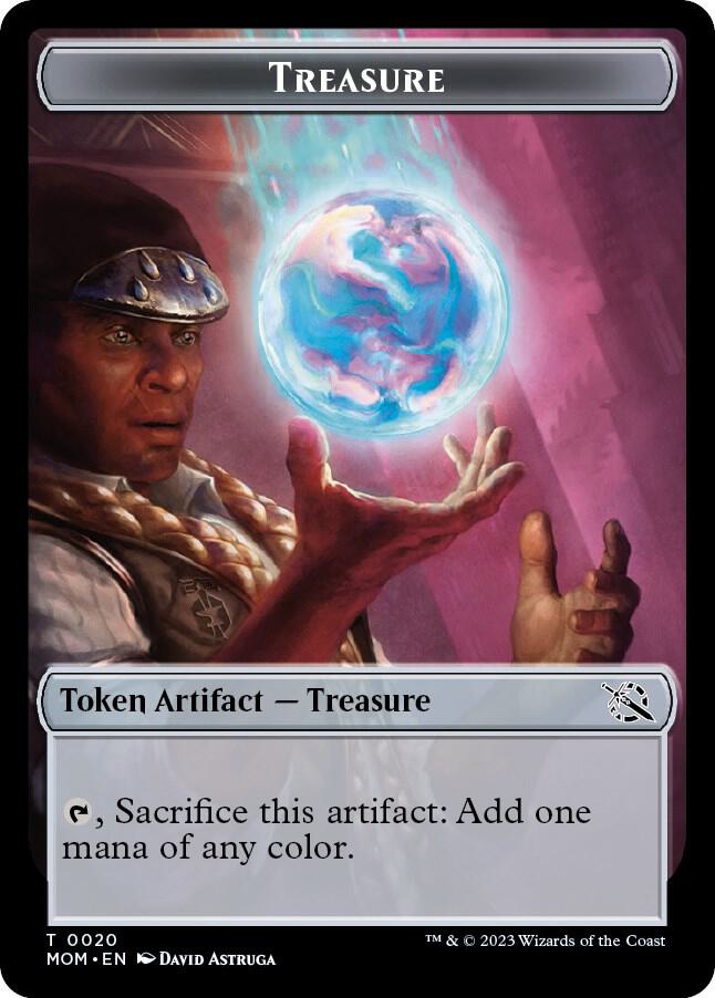 Treasure (0020) // Spirit Double-Sided Token 20 // 13 card from March of the Machine